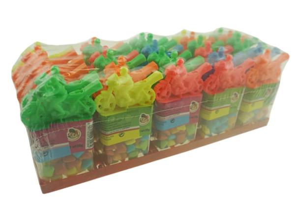 Kids Chewing Gum Motorcycle Shape Whistle Chutty Halal Bubble Gum 100% Safe