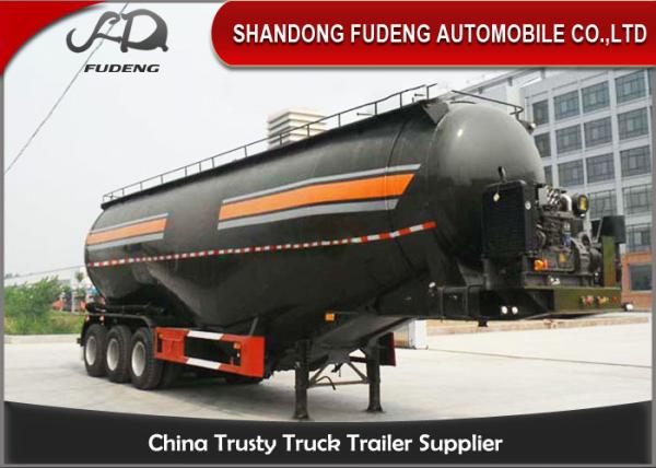 V shaped Bulk cement tanker semi-trailer 45CBM  powder material transport trailer