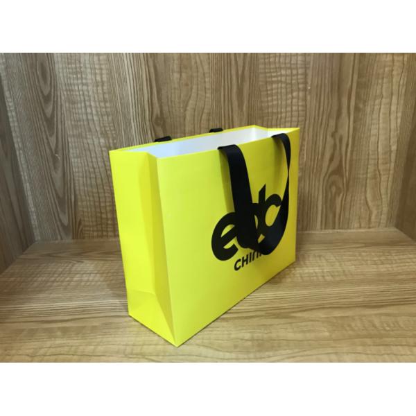 CMYK 4C Offset Printing 250gsm Coated Paper Shopping Bags FSC Certificated