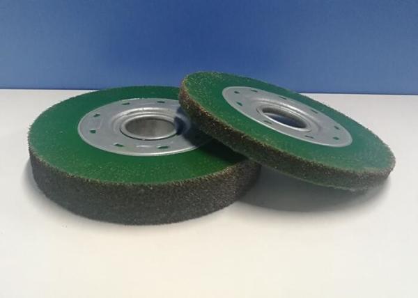 Lead - Acid Battery Plate Encapsulated Wire Wheel / Encapsulated Rubber Deburring Brush