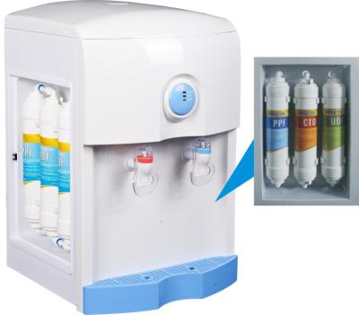 O RO/F filtrou o refrigerador de água bonde do distribuidor da água com os 3 filtros da fase
