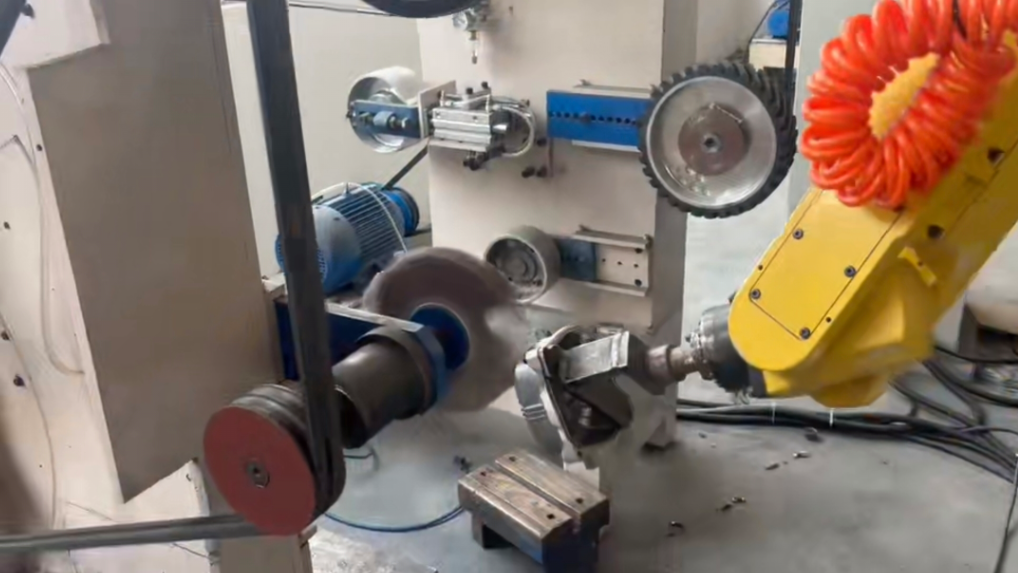 Robot Precision Grinding and Polishing for Motorcycle Engine Aluminum Alloy