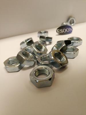 DIN936 Hexagon Jam Nuts,M12*1.25,Grade 8,Zinc Plating,Carbon steel,Metric, Hex Thin Nuts