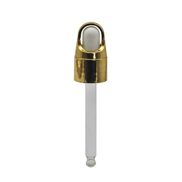 Glass Pipette Gold Anodized Aluminum 20 410 Cosmetic Dropper