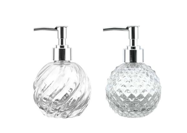 Lotion Liquid Soap Empty Glass Jars Pump Spray Bottle Lead Free Glass Materials