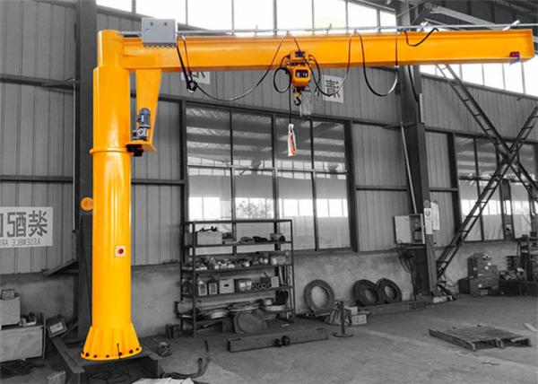 Column Mounted 2 Ton Jib Crane Hoist Floor Pedestal Slewing Pillar Jib Crane