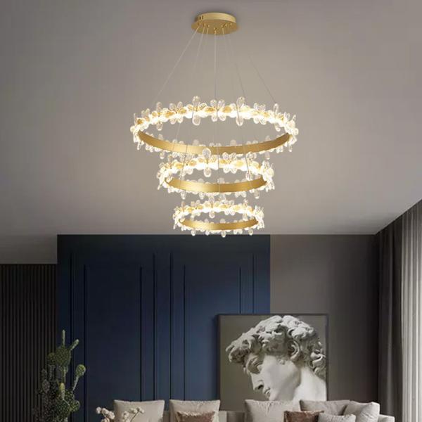 JYLIGHTING Quality Post-Modern Villa Bedroom Fancy Linear Led Ribbon Engineering High Ceiling Hotel Chandeliers Rattan Chandelier Lighting Modern Pendant Light