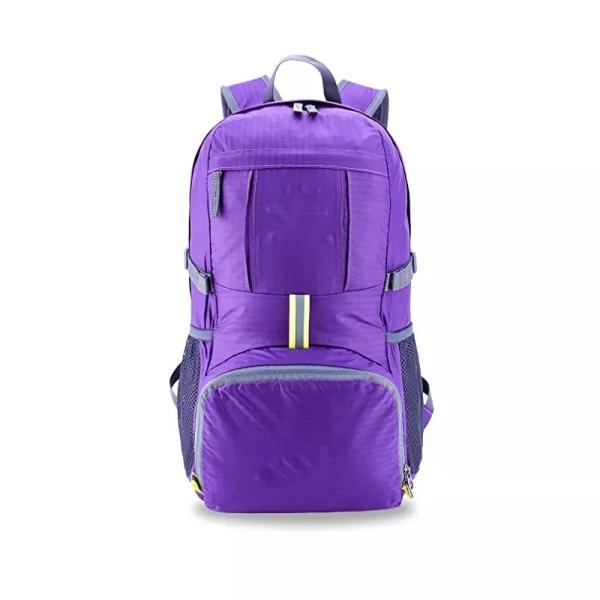 Red BSCI Foldable Hiking Backpack 35L Mountain Equipment Rucksack Waterproof