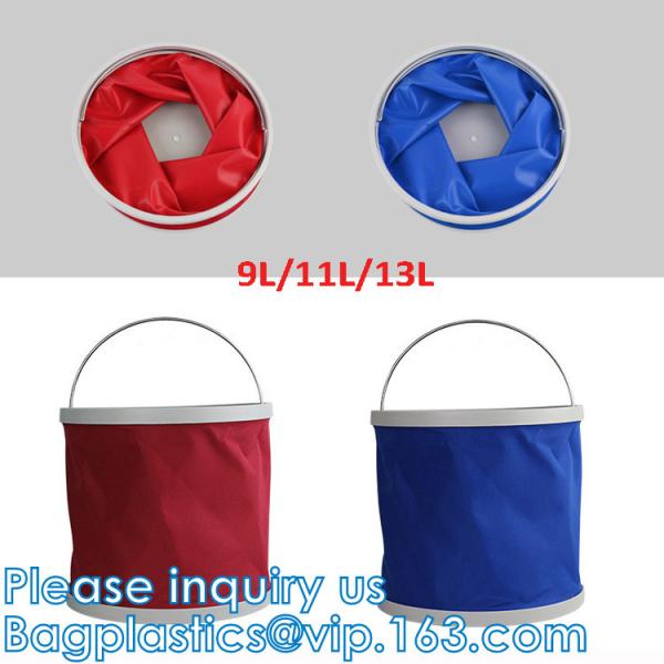 Multifunctional Outdoor Fishing Bucket Car Washing Portable Folding Collapsible Water Bucket