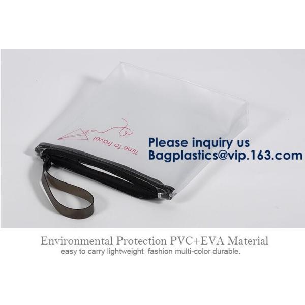 EVA Garment Packing Cosmetic Tote Bags Packaging / Cosmetic Storage Bag Clear Travel Makeup Bag Shoulder Pvc Cosmetic Ba