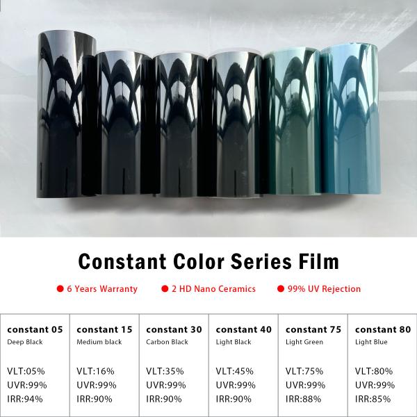 Constant Color 80 2mil Car Insulation Film VLT80% Easy Maintenance And Removal