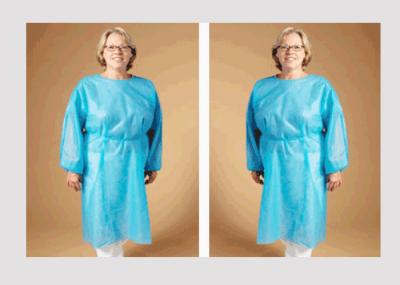 Cor ultrassônica descartável de Customzied da emenda do vestido cirúrgico do à prova de água