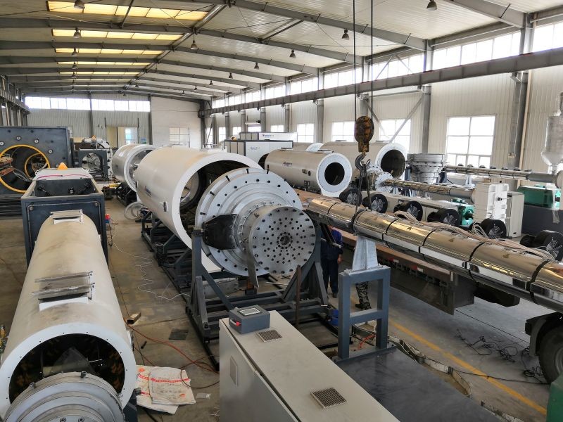 Линия экструзионной трубы из HDPE для предварительно изолированной трубы