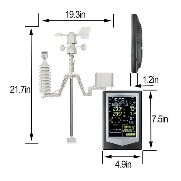 デジタルWiFi気象ステーションWS2030C
