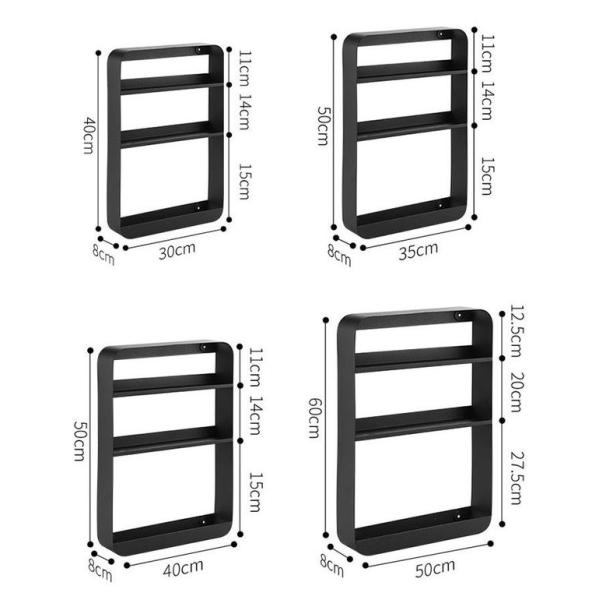 Multi Layer Wall Mounted Kitchen Shelf For Condiment Bottle Jar Spice