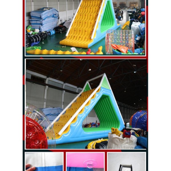 Cheap Customized PVC Large Inflatable Water Slide Water Game Slide for Lake or Sea