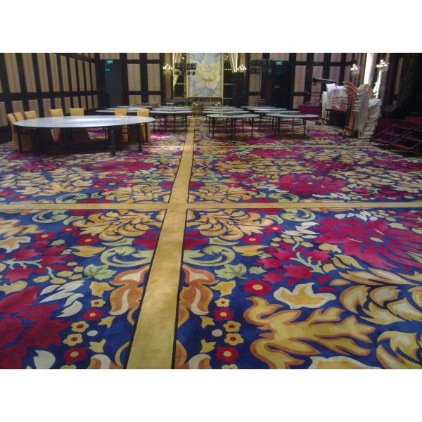 Cut Pile Wool Tufted Carpet With Nylon Handmade Formation