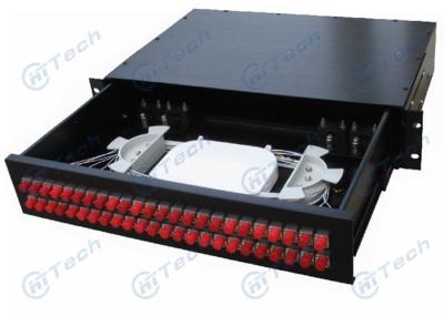 Exquisite FC Fiber Optic Patch Panel / 2U 48 Port Patch Panel Small Dimension