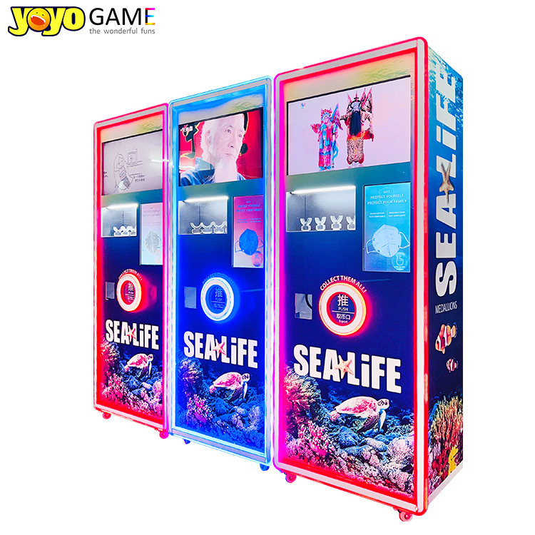 Touchscreen Medal Vending Machine with 300-600 Pcs Capacity and 1 Year Warranty for Commemorative Coins