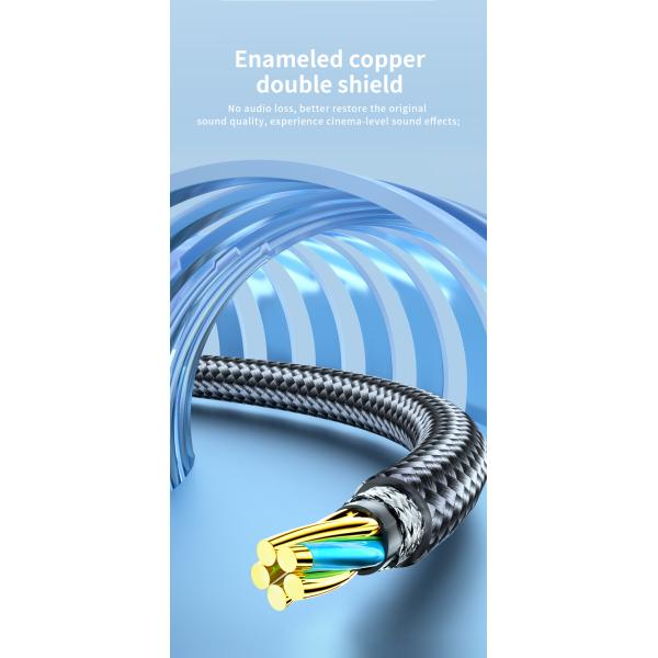 Essager 3.5mm Male to 3.5mm Female AUX Jack Headphone Audio Cables