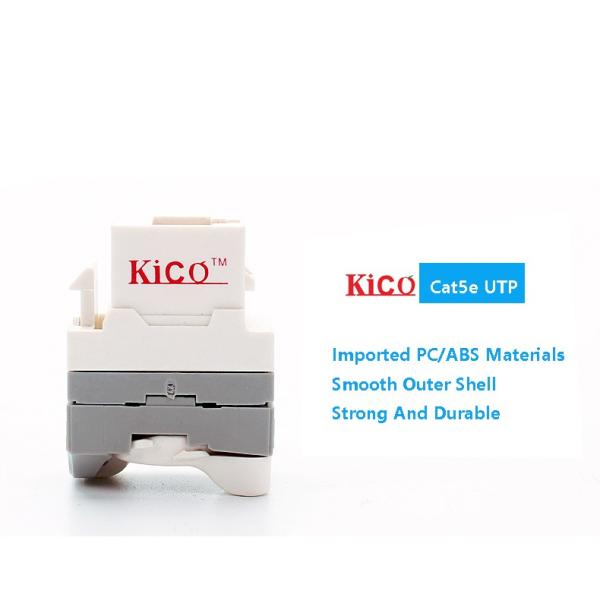 Módulo trapezoide da rede do gato 5e UTP RJ45 da inserção dos acessórios do cabo da rede do OEM