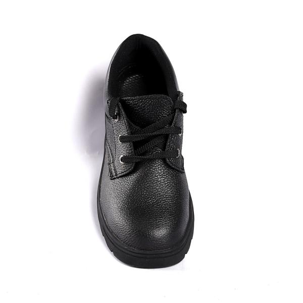Embossed Cow Leather Sole Puncture Slip Resistant Workplace Protection PU Safety Shoes
