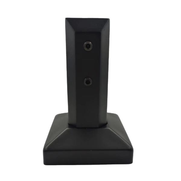 Glass Spigot Clip Precision Investment Casting Glass Clamp in Matt Black with Coating