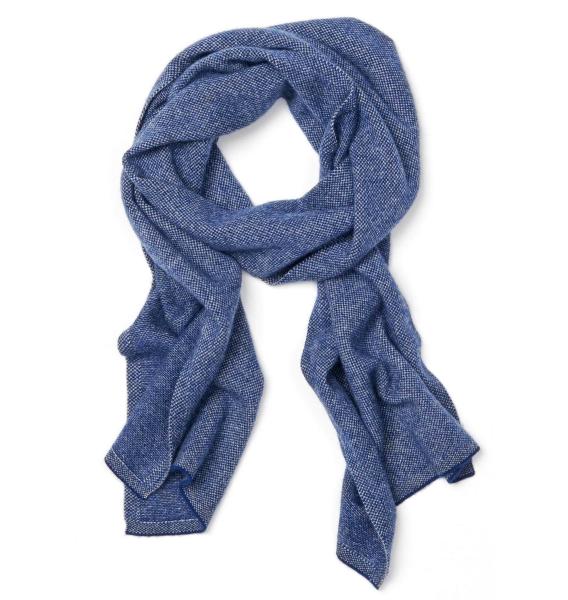 Birdseye 100 Percent Ladies Cashmere Scarf , Floating Jacquard Easy Knit Scarf