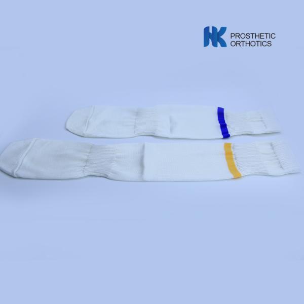 White Color Glass Fiber Socks For Carbon Fiber Foot High Waist