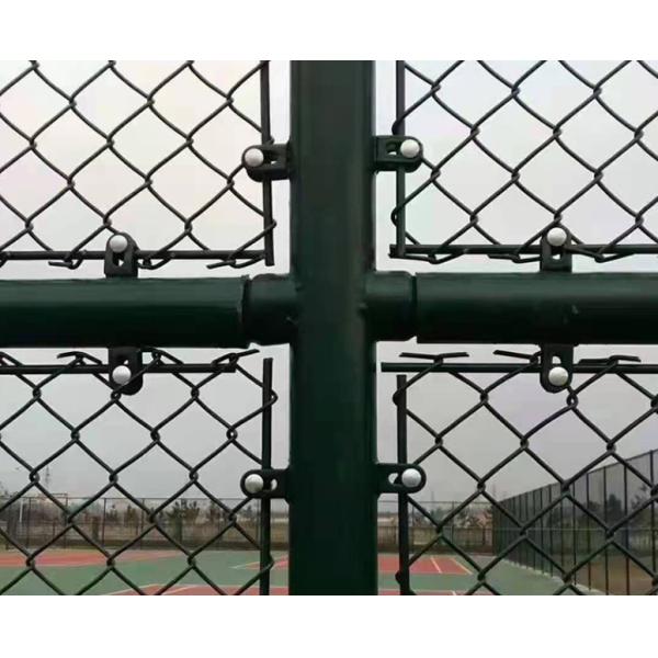 Pvc покрыл ячеистую сеть диамант спортивной площадки загородки звена цепи 50 Ft