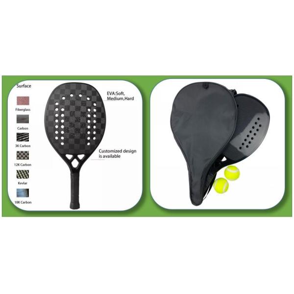 Paleta Paddle Tennis Racquets Oem Eva Carbon Fiber Padel Racket