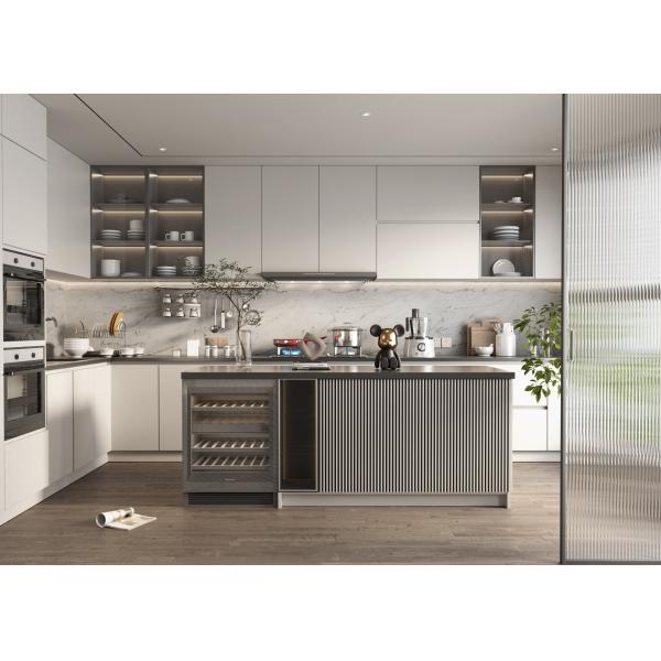 Standard European Furniture Complete Smart Kitchen Pantry Storage Cabinets