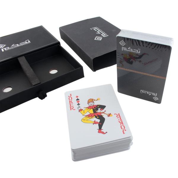 0.4mm Thickness 200gsm Custom Printed Playing Cards Casino Glossy Art Paper CMYK