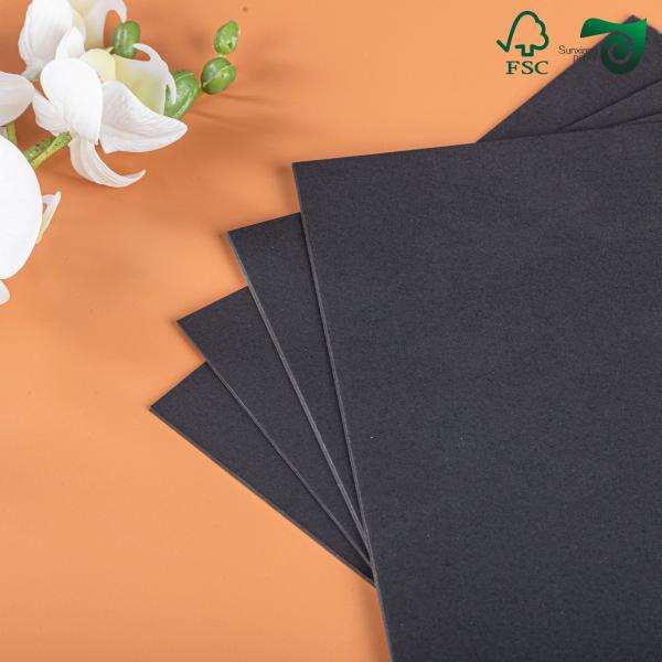 300gsm Black Kraft Board Solid Paper Sheets Heavy Duty Album Cardboard Fold Resistant