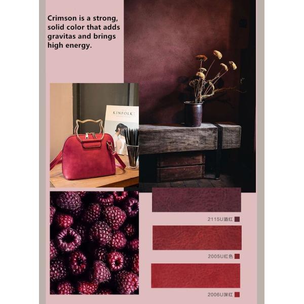 Bolsas blandas de cuero falso de PVC de grano de elefante de tejido de cuero vintage retro