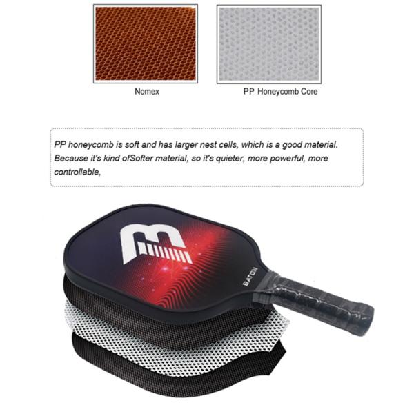 Pickleball Paddles Lightweight Racquet Fiberglass Surface Pickleballs Paddle Set