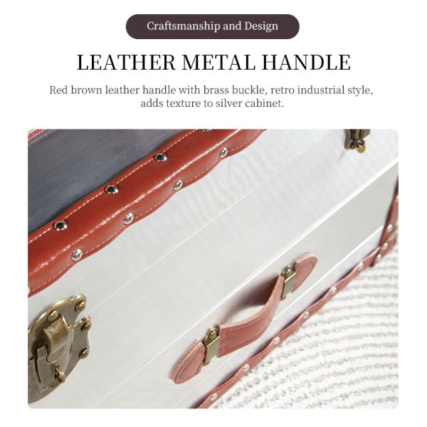 Nidea #307 Vintage Industrial Retro Aviator Vintage Trunk Cabinet  Lounge Pub Club Studio Furniture