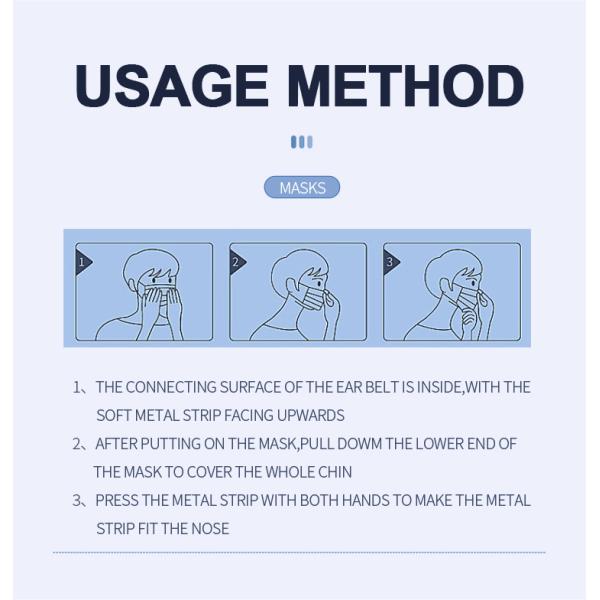 15.5x10.5cm KN95 Earloop Mask