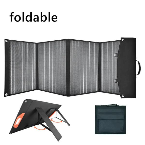 Flexible 5 Fold Foldable Solar Panel 100W 18v Solar Cell Panel For Home Outdoor