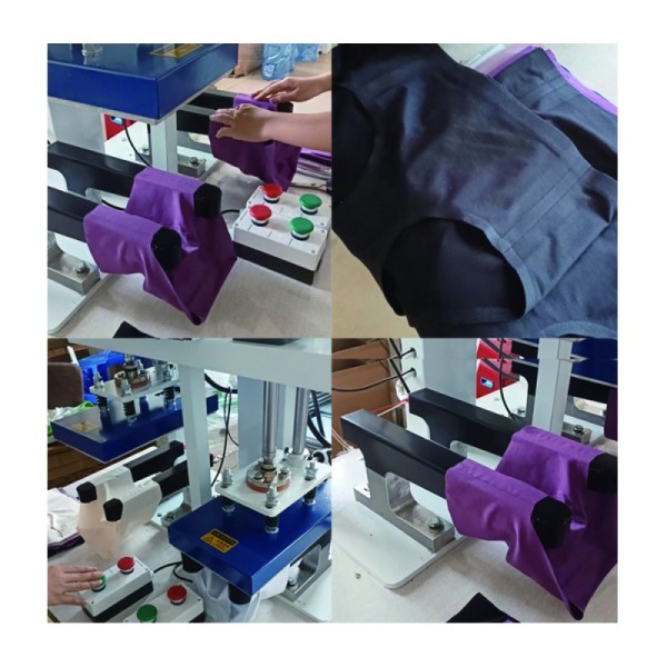 CRETO-SH-820 Cylinder Type Automatic Seamless Side  Heat Press Machine Trousers Underwear Side Bone Heat Press