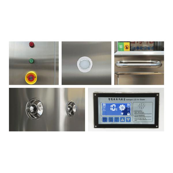 Auto Sliding Door Cargo Air Shower with Powder-Coated 201 Stainless Steel and Double-Sided Shower for Large Goods (1950x2000x2180mm)