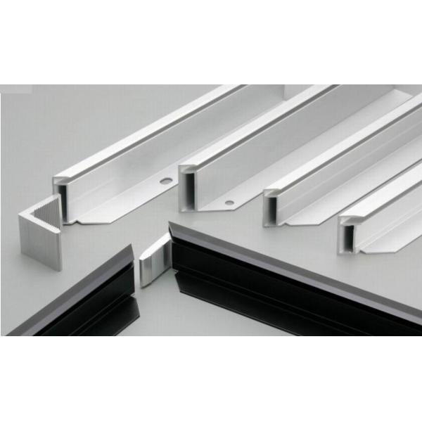 0.9mm Sand Blasting Aluminum Solar Panel Frame Extruded