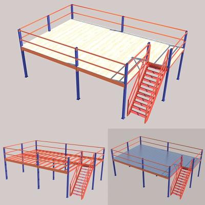 3.5T Prefabricated Steel Mezzanines OEM Multi Level Mezzanine
