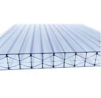 20 mm 32 mm feuilles de toiture en polycarbonate X structure PC feuille de polycarbonate multi-mur