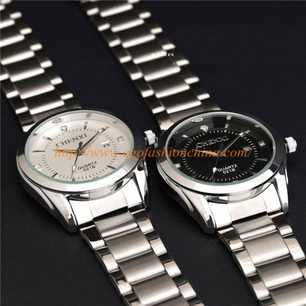 021B Couple Watches Women Watch Men Watch Stainless Steel Quartz Watch Roman Wristwatch