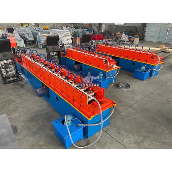 “China Factory 49mm 69mm Two Sizes 2 In 1 Double Rows Stud Roll Forming Machine Servo Driving Drywall Profile Forming Machine”