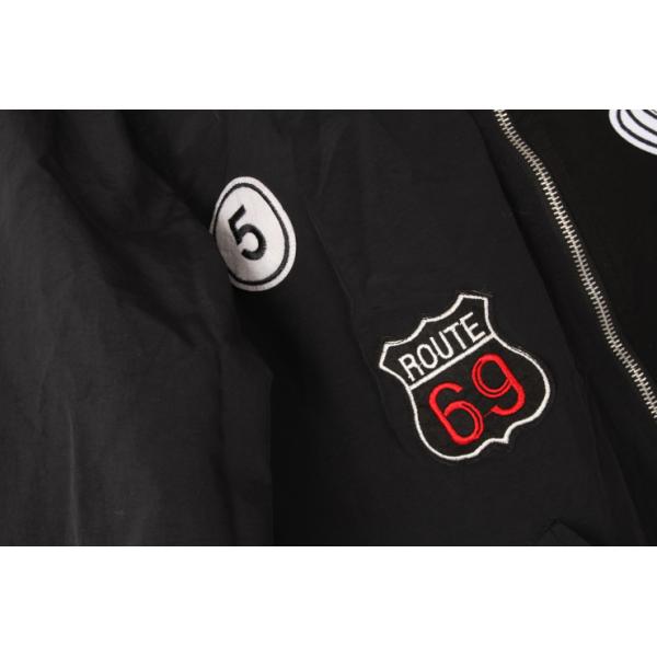 Matel Zipper Rib Cuff Longline Parka Coat Womens 69% Rayon 27% Nylon