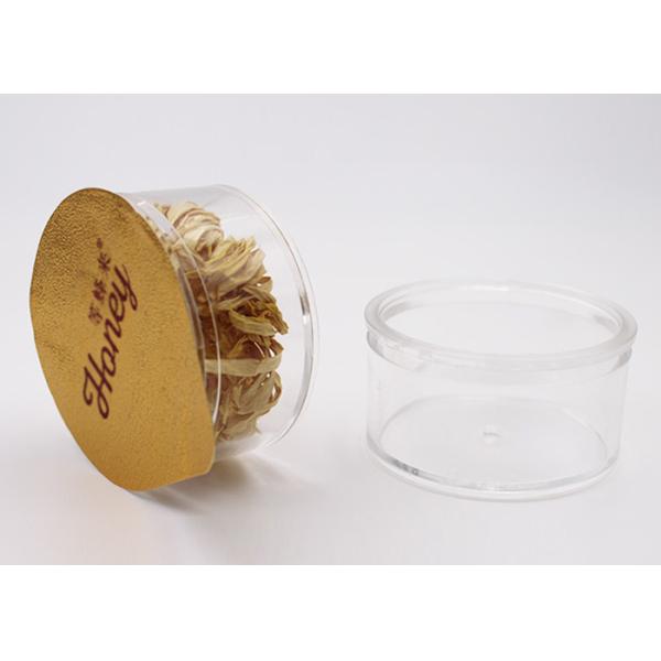 Прозрачный мини круглый Дя пластмасовых контейнеров 49мм для упаковки порошка шоколада