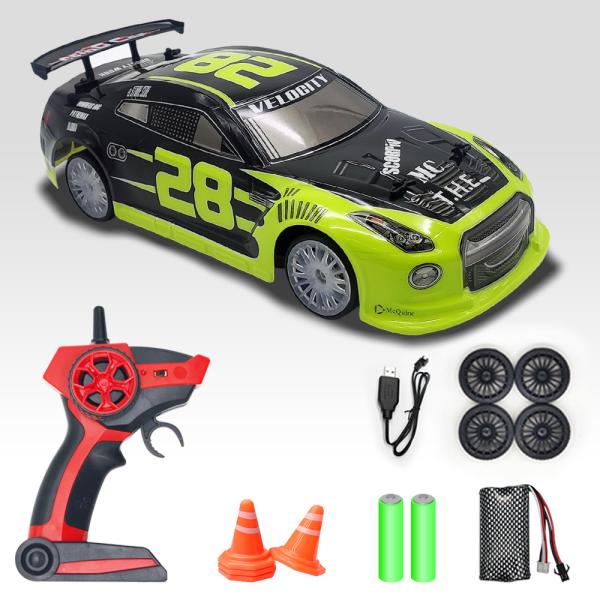 1 14 Ratio LED Light Remote Control Drift Car Electric Four-Wheel Drive Racing Car