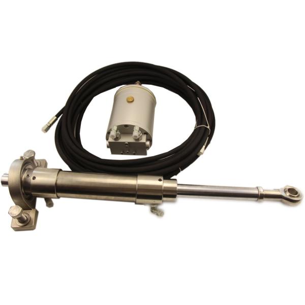 Big Boat Marine Steering Kit Including Steering Wheel / Helm / Cylinder / Tubes And Oil